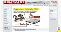 Desktop Screenshot of oelmann-shop.de